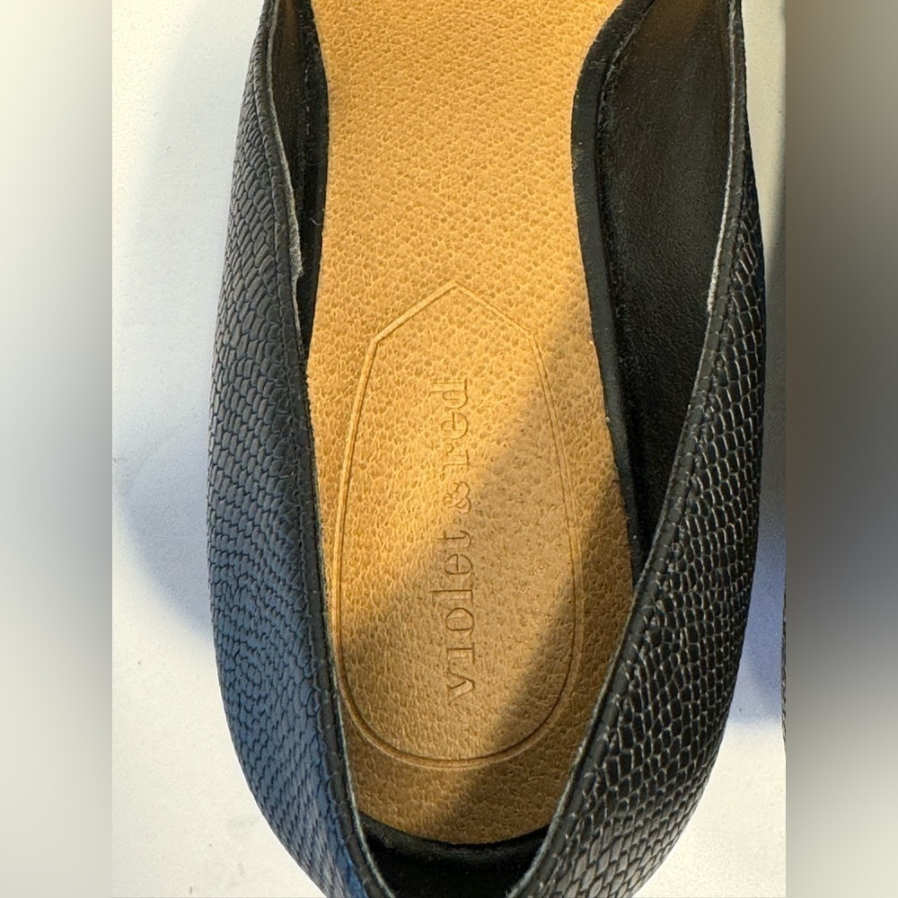 Violet & Red Color Block Wedge Heel Shoes Size 7.… - image 8